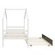 preview thumbnail 9 of 30, Twin Size House Bed Frame for Kids with Trundle, No Box Spring Needed