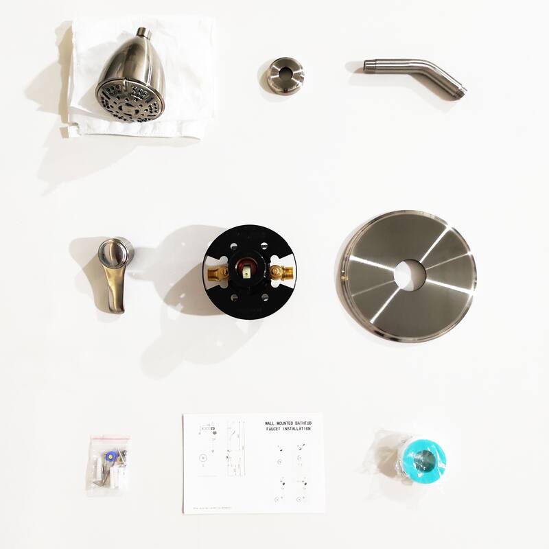 GIVINGTREE Single-Handle 8-Spray Shower Faucet in Brushed Nickel(Valve Included)