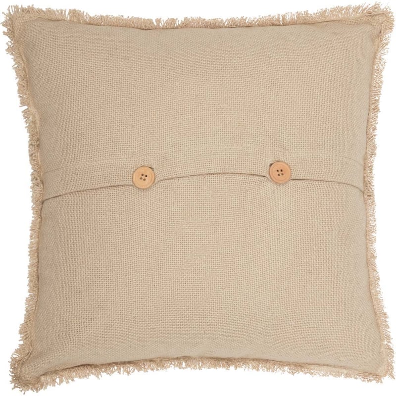 Vintage Burlap Stripe Pillow