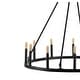 preview thumbnail 21 of 22, Gio Ring Iron Rustic Farmhouse LED Chandelier, by JONATHAN Y