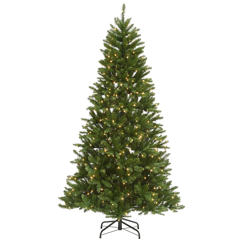 National Tree Company 9 ft. Peyton Spruce Tree with Clear Lights - 9 Foot