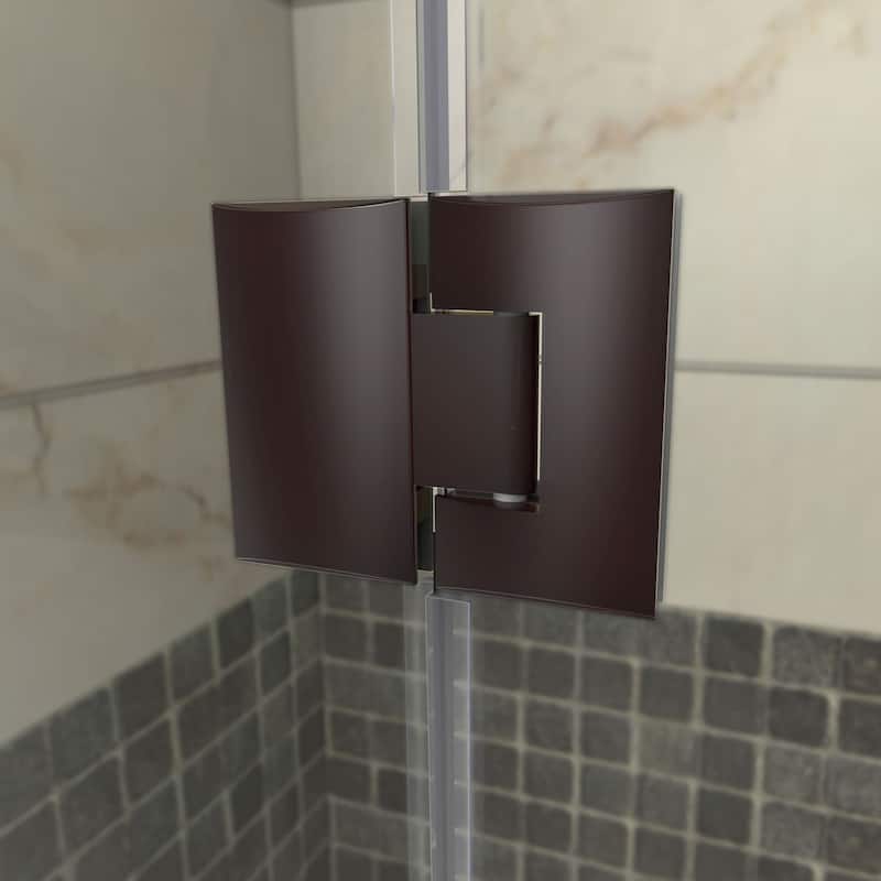 DreamLine Prism Plus 36 in. x 36 in. x 72 in. Frameless Hinged Shower Enclosure - 36" x 36"