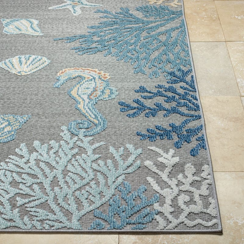 Livabliss Lakeside Coastal Indoor/Outdoor Area Rug