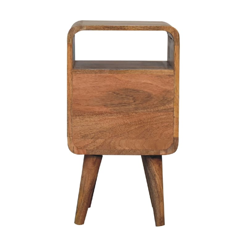 Artisan Furniture Solid Wood Mini Lille Curved Nightstand