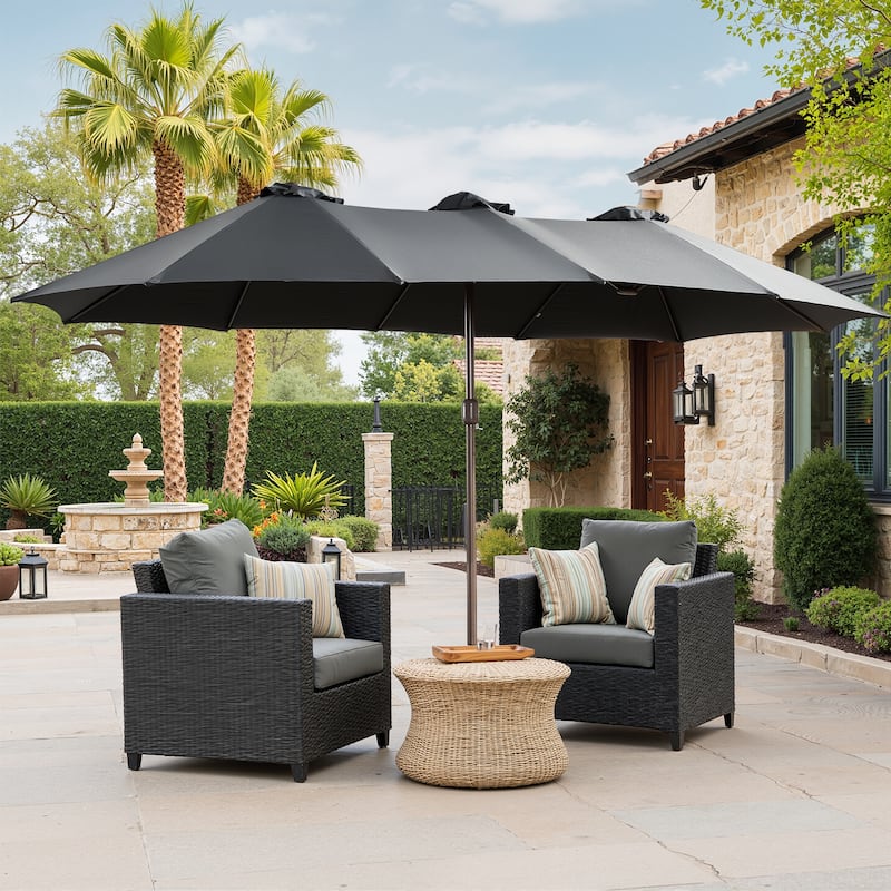 XIZZI Patio Umbrella Oversized Outdoor Shade with Base