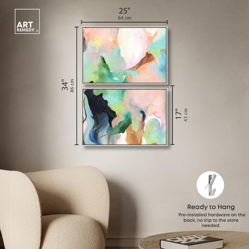 The Dreamer part II Canvas Set of 2 by Art Remedy