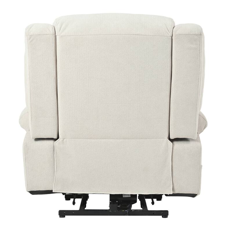 Power Lift Recliner Chair For Elderly,Fabric Lift Chairs W/ Extended Footrest With 2 Cup Holders,Side Pockets,Remote Control