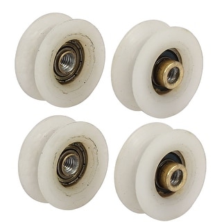 Window Guide Wheel Window Door Plastic Metal Bearing Guide Roller Wheels 22.5mm Dia 4pcs ...