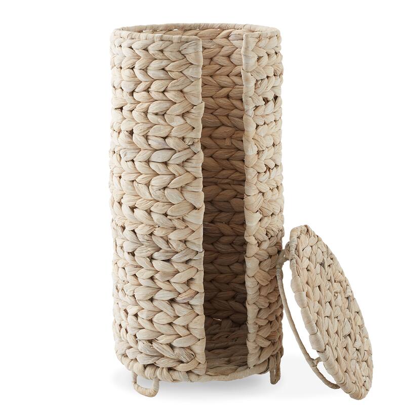 Toilet Paper Roll Holder Stand Bathroom Tissue Storage Organizer