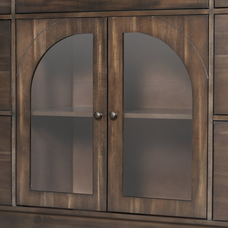 Christopher Knight Home - Arlo Cabinet with Storage for Living and Dining Room Entrance, Large Size with 2 Doors and 7 Drawers