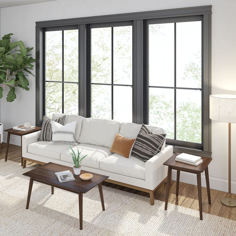 Plank and Beam Mid-Century Rectangular Coffee Table - 40"
