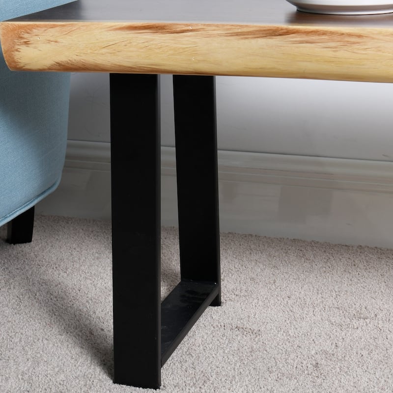 Natural Wood Rectangle Bench