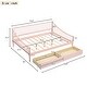 preview thumbnail 16 of 22, Multi-functional Design,Full Size Daybed with Trundle and Support Legs,Solid Construction