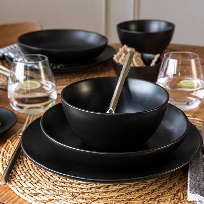 over&back Coupe Semi-Matte Stoneware Dinner Bowls - 30oz