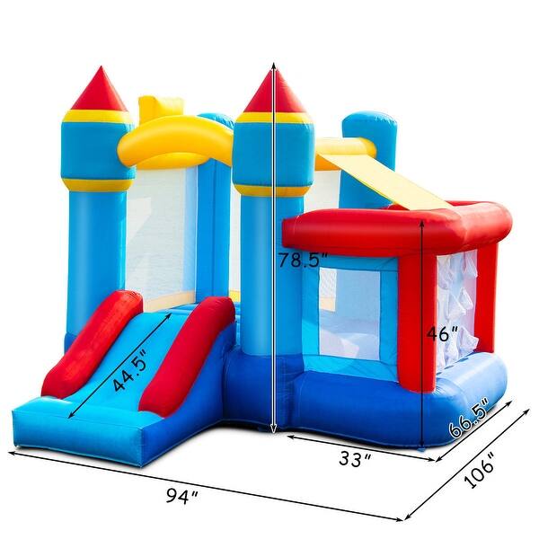 Shop Gymax Inflatable Bounce House Castle Slide Bouncer Kids