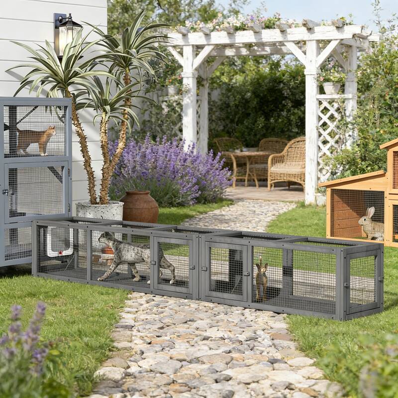 Wooden Cat Tunnel,Cat Play Tunnel