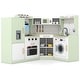 preview thumbnail 36 of 34, Costway Corner Play Kitchen Toddler Kitchen Playset with Range Hood, - See Details