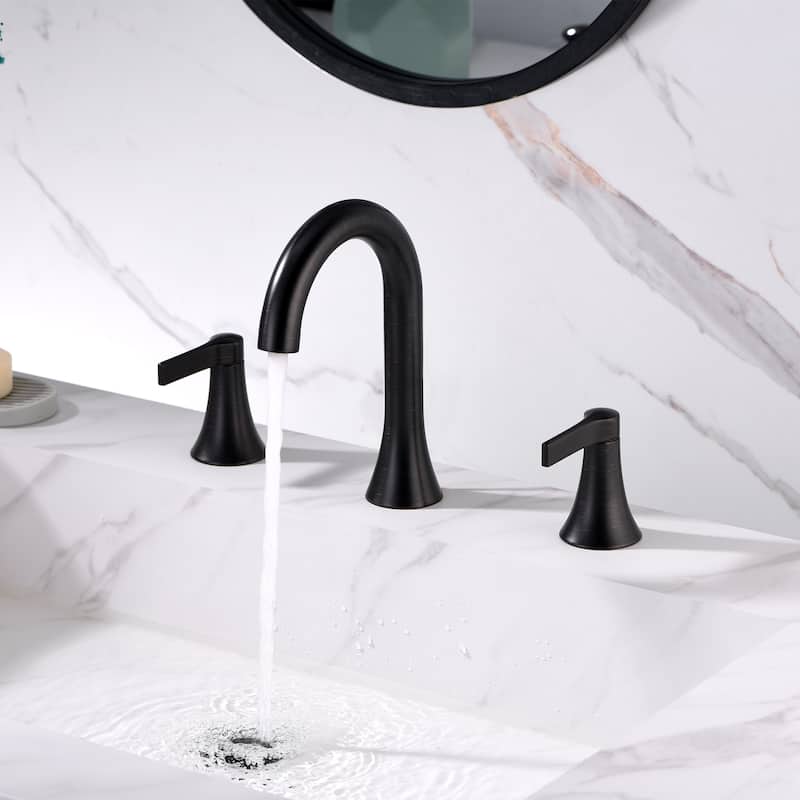 Luxier WSP11-T Widespread Bathroom Faucet with Pop-Up Drain - Oil Rubbed Bronze