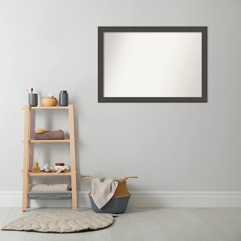 Blaine Narrow Non-Beveled Framed Bathroom Vanity Wall Mirror