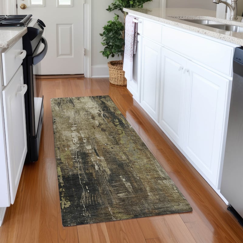 Premium Washable Super Soft Abstract Ombre Mayfield Rug - Beige - 2'3" x 7'6"