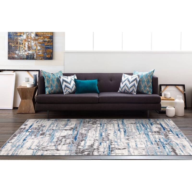 World Rug Gallery Vintage Abstract Modern Area Rug
