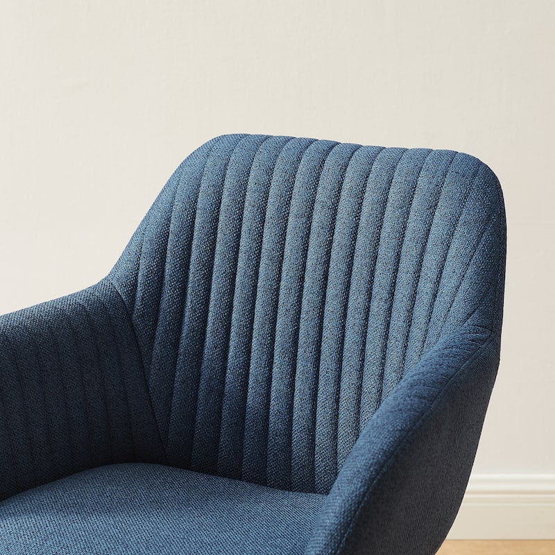 Art Leon Classical Swivel Office Accent Chair with Wood Legs