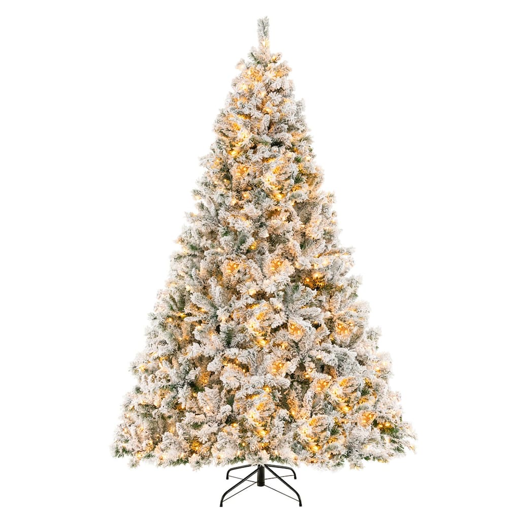 8 Feet Artificial Xmas Tree 3-Minute Quick Shape