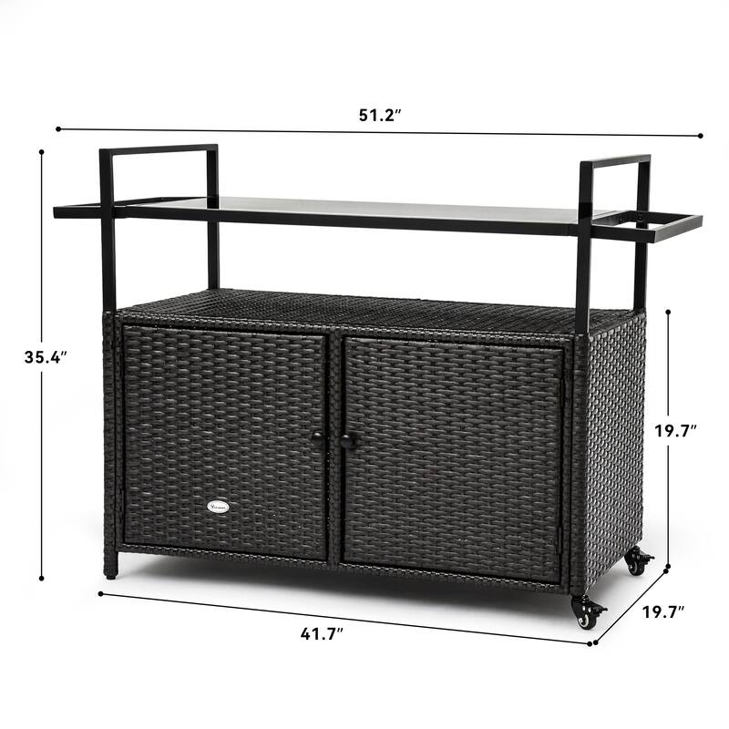 Co Bar Set with Wicker Outer Material
