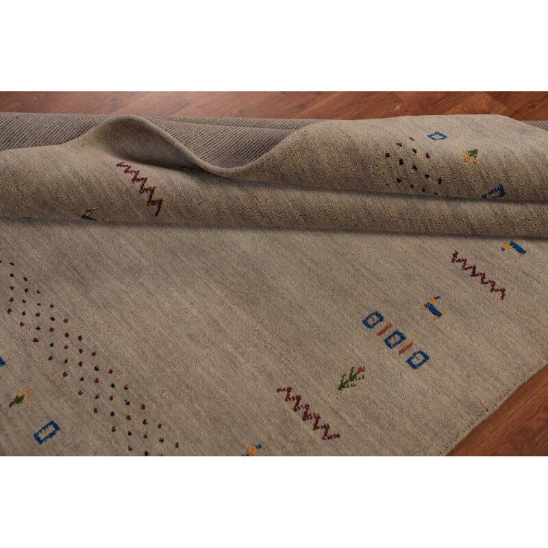 Gabbeh Oriental Area Rug Handmade Multi-Color Wool Carpet - 4'9" x 6'6"