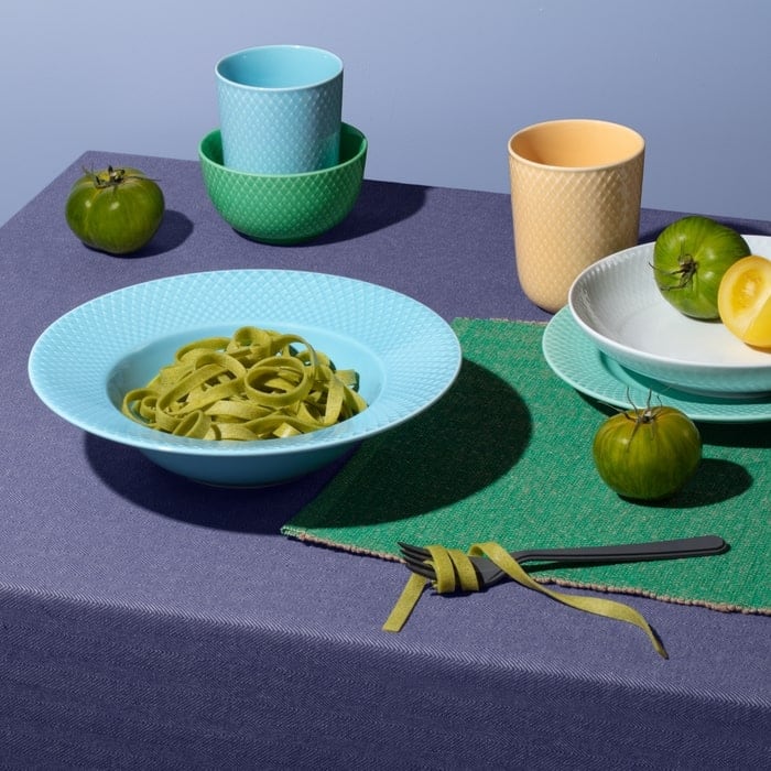 Lyngby Porcelæn Rhombe Color Bowl, Ø: 4.3"