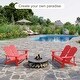 preview thumbnail 8 of 27, Outsunny Outdoor Adirondack Chair Bench for Two with Ergonomic Design, Wide Armrests, & Fir Wood Build