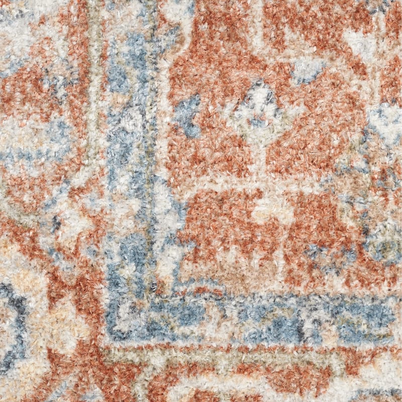 Nourison Astra Machine Washable Distressed Area Rug - 2' 2" x 4' - Denim/Multi
