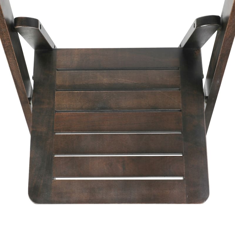 4PK Comm. Grade Solid Wood Portable Folding Dining Chair - 17.5"W x 18"D x 31.25"H