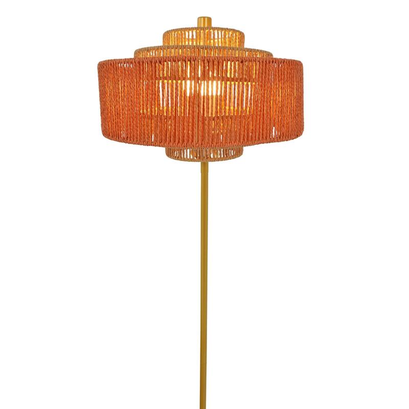 Modern Tripod Floor Lamp, Stable Standing Light with Fabric Shade for Living Room, Bedroom & Lounge Decor