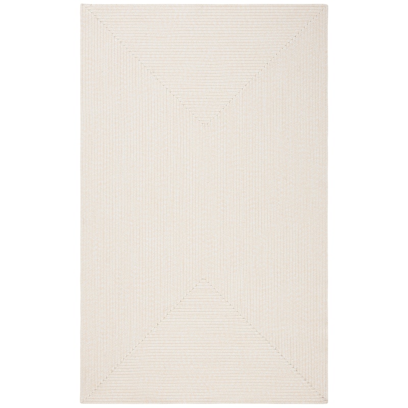 SAFAVIEH Handmade Braided Country Casual Lavada Rug - 4' Square - Ivory/Beige - Square