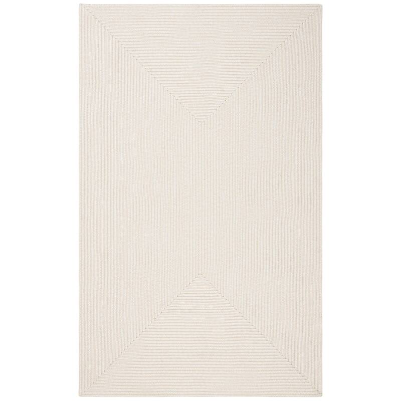 SAFAVIEH Handmade Braided Country Casual Lavada Rug - 4' x 4' Square - Ivory/Beige
