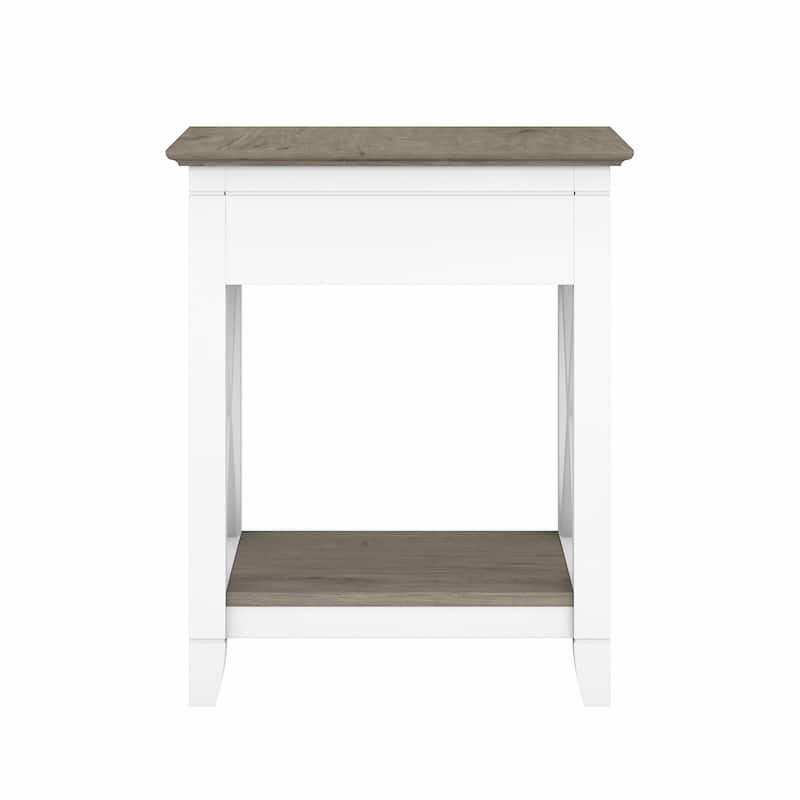 Key West Coastal Box Drawer Nightstand by Bush Furniture