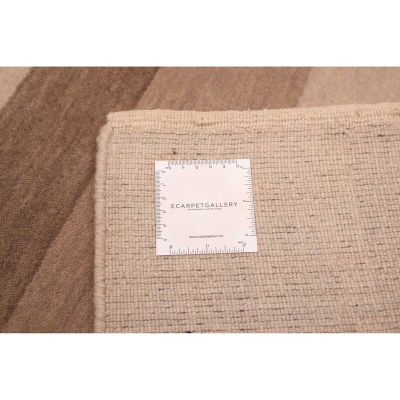 ECARPETGALLERY Hand Loomed Kashkuli Gabbeh Beige Wool Rug - 5'8 x 8'0