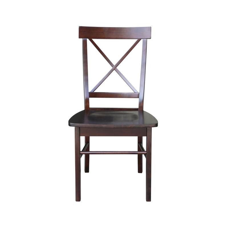 Set of Two X-Back Dining Chairs