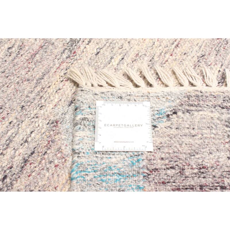 ECARPETGALLERY Flat-Weave Ankara FW Taupe Wool Kilim - 5'6 x 7'3