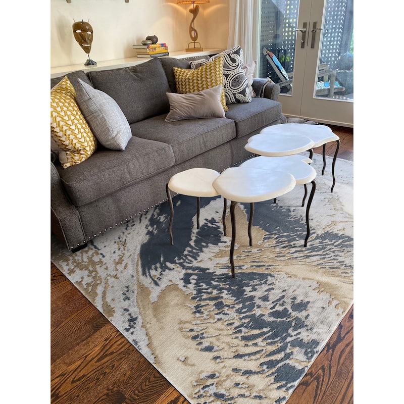 Global altitude collection, indoor/outdoor area rug.
