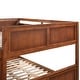 preview thumbnail 7 of 9, Full Over Full Wood Bunk Bed with Twin Size Trundle, Walnut
