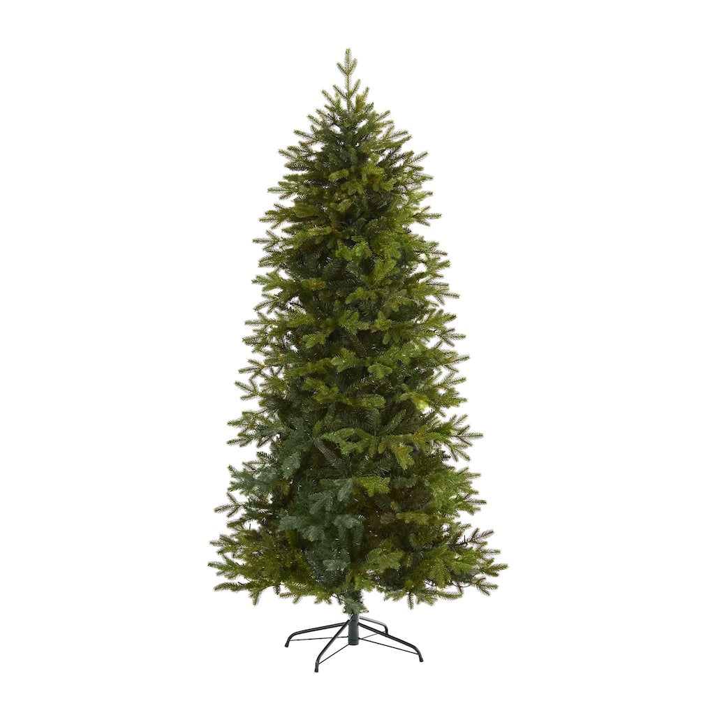7' Belgium Fir Artificial Christmas Tree, Unlit - 7 Foot