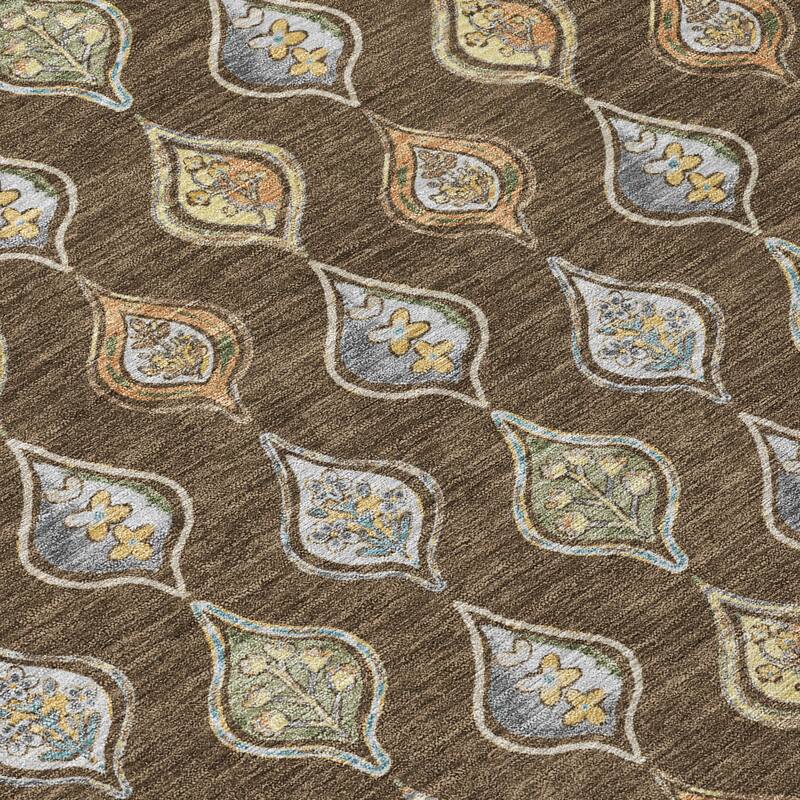 Machine Washable Indoor/ Outdoor Casual Greenwood Chantille Rug