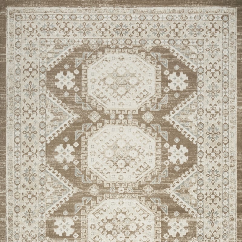 Bazo Distressed Geometric Area Rug By HomeRoots - 144