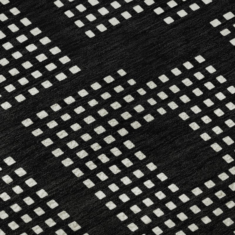 Premium Washable Super Soft Modern Houndstooth Mayfield Rug