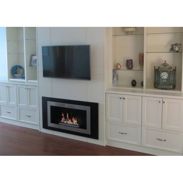 Shop Bio Flame Lorenzo Ss Wall Mounted Bio Ethanol Fireplace W 16