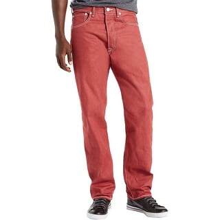 red mens levis 501 jeans