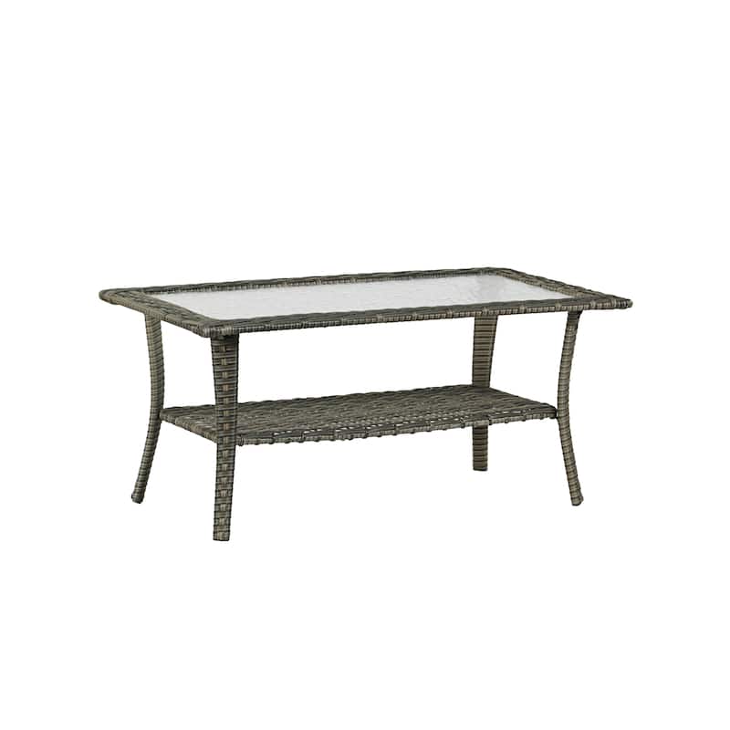 5 Pieces Outdoor Rattan Patio Furniture Set