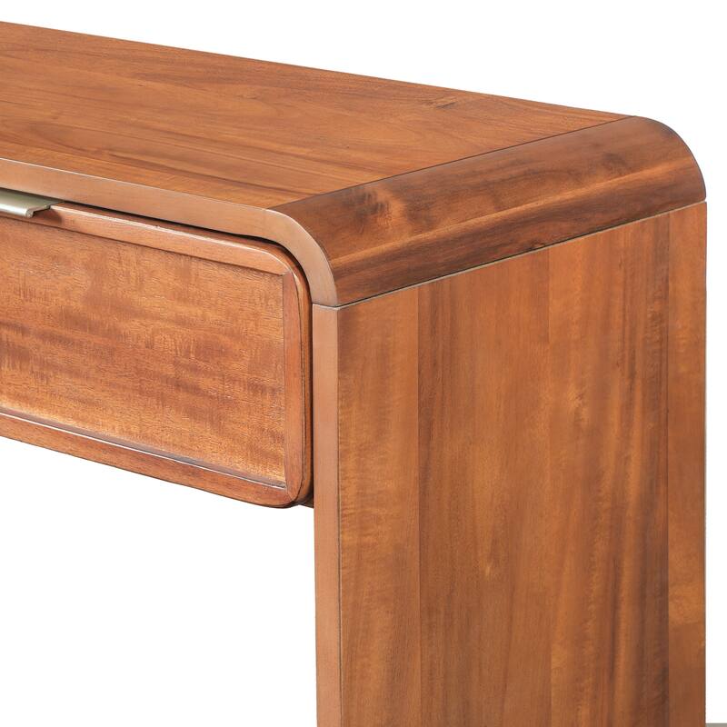 Christopher Knight Home - Alora Natural Acacia Console Table with 3 Drawers and Open Shelf for Living Room or Hallway Storage